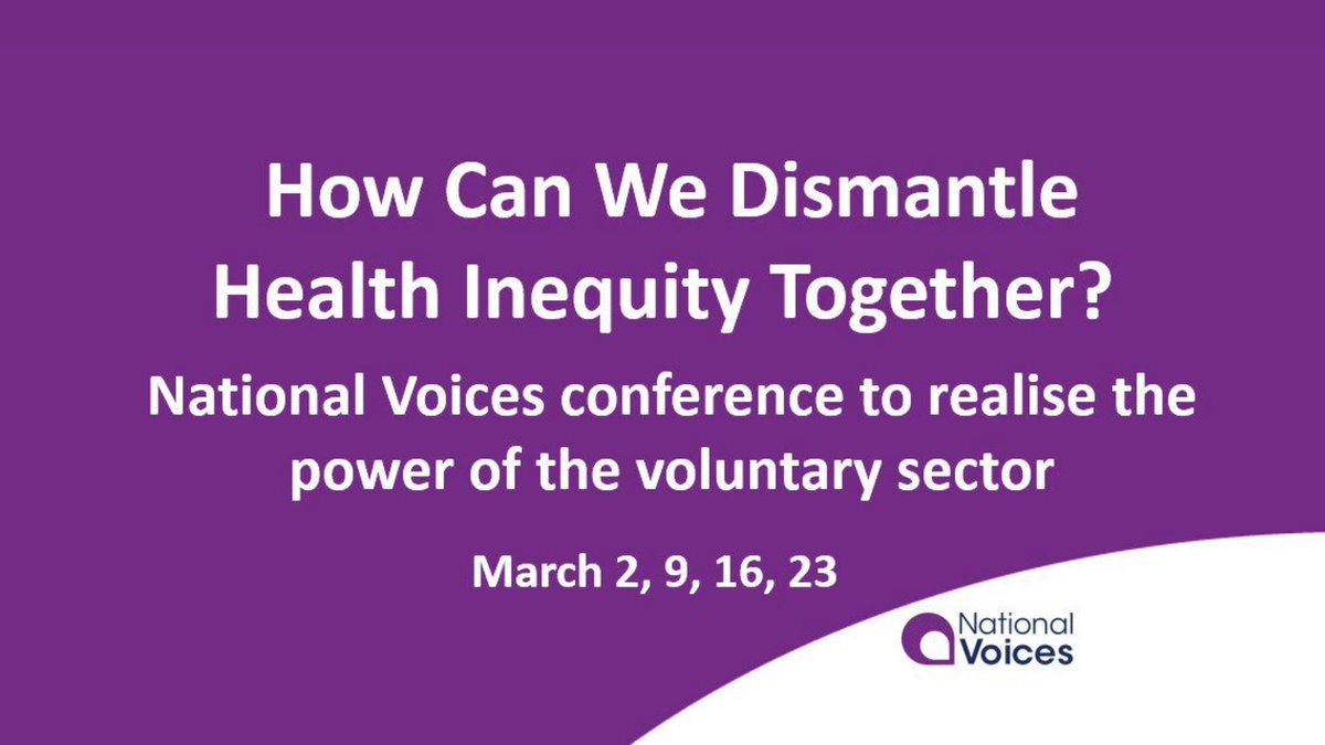 16 March 2021 – National Voices 2021 Conference